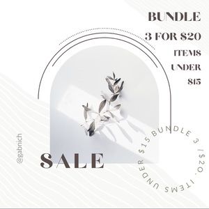 BUNDLE SALE 3 for $20 ✨